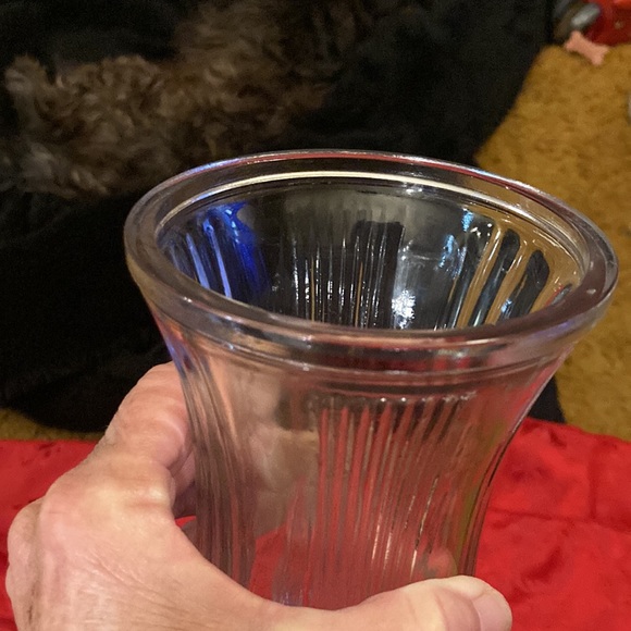 Vase Hoosier ribbed glassware in beautiful condition - Picture 4 of 5